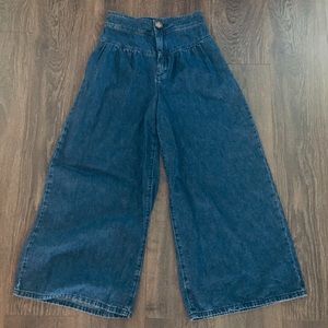 Free people wide legged jeans